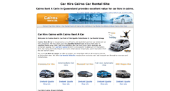 Desktop Screenshot of cairnsrentacar.com